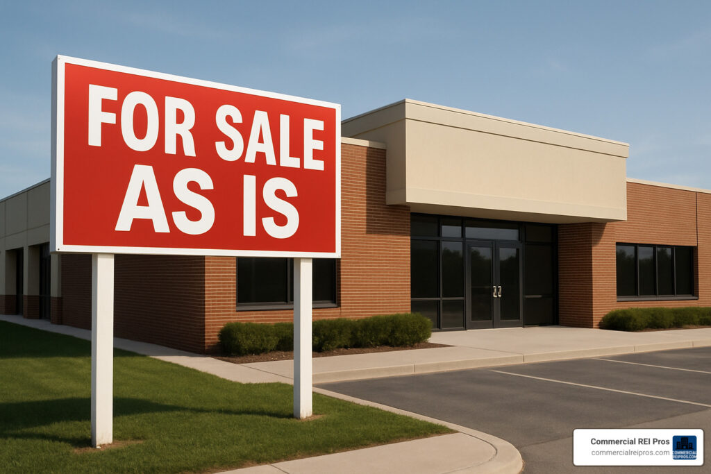 sell commercial property as is